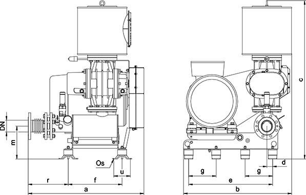 Габаритные размеры (чертеж) Lutos DT 40/72