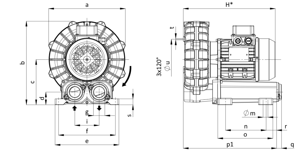 Габаритные размеры (чертеж) FPZ SCL R30 MD 1.5