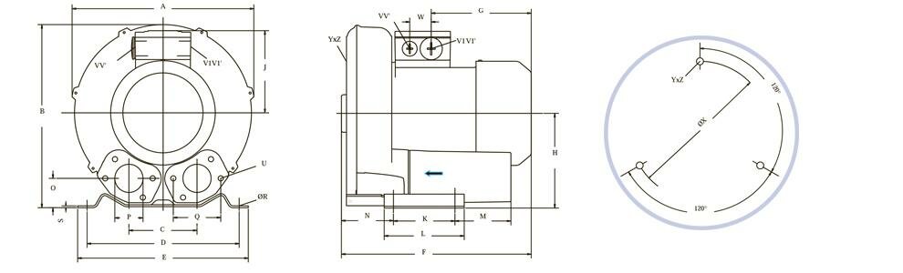 Габаритные размеры (чертеж) SEKO BL020001M04